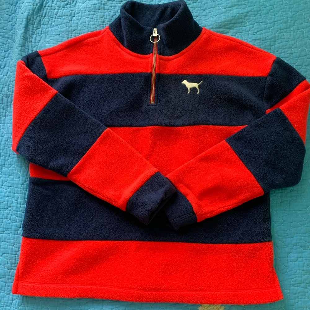 Pink Victoria secret quarter zip top